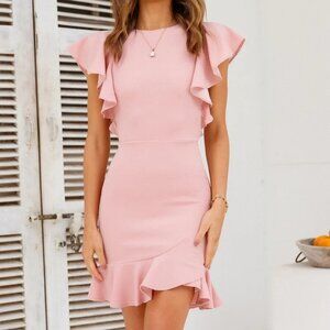 Hello Molly Take Chances Blush Dress Size 6